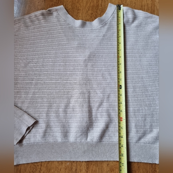 Pink Rose Beige Dolman Sleeve Sweater Size S - Picture 7 of 7